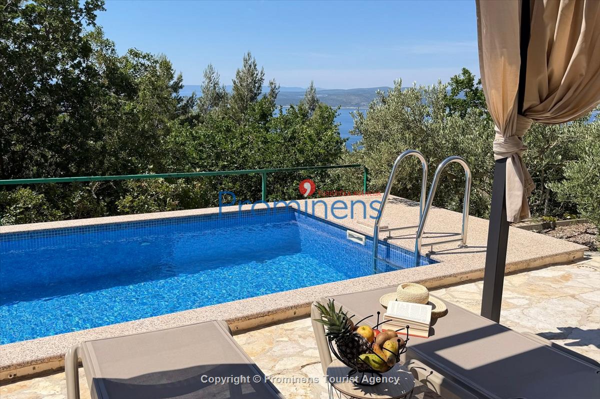 Holiday home Vista Mare with pool and sea view Baska Voda