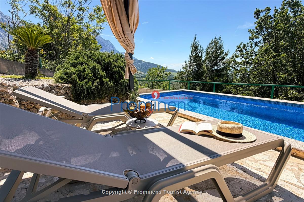 Holiday home Vista Mare with pool and sea view Baska Voda