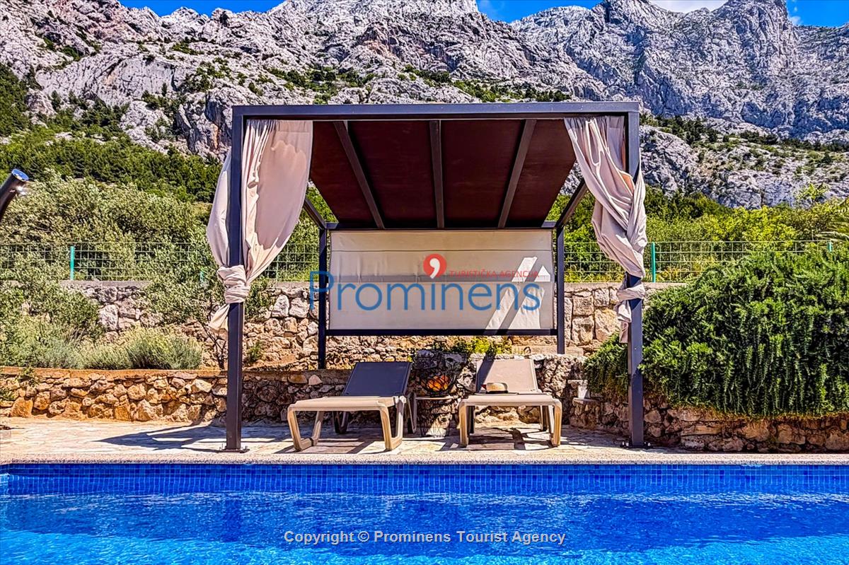 Holiday home Vista Mare with pool and sea view Baska Voda
