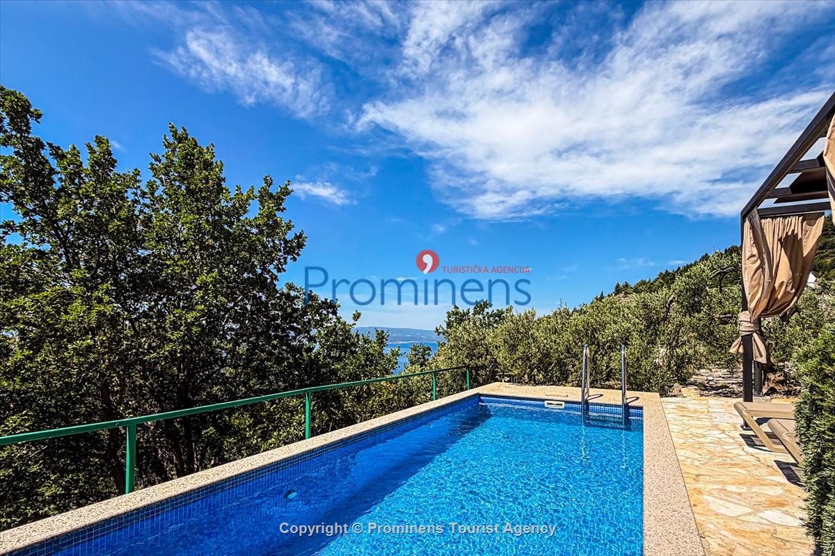 Holiday home Vista Mare with pool and sea view Baska Voda