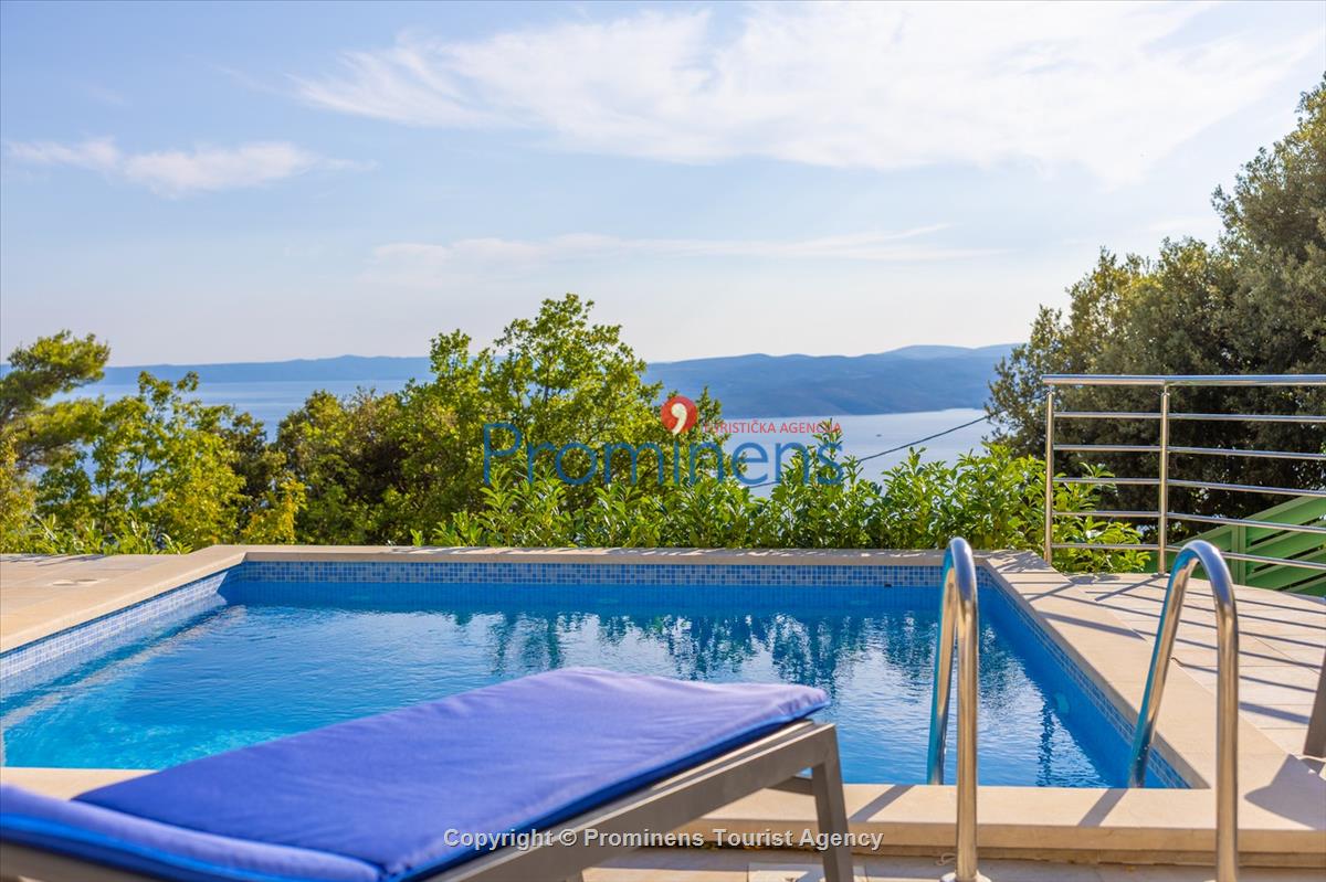 Ferienhaus Giran mit Pool und Meerblick in Bast, Makarska Riviera, Dalmatien - Kroatien Urlaub
