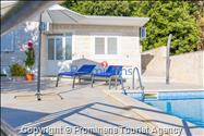 Ferienhaus Giran mit Pool und Meerblick in Bast, Makarska Riviera, Dalmatien - Kroatien Urlaub