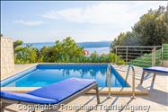 Ferienhaus Giran mit Pool und Meerblick in Bast, Makarska Riviera, Dalmatien - Kroatien Urlaub