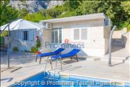 Ferienhaus Giran mit Pool und Meerblick in Bast, Makarska Riviera, Dalmatien - Kroatien Urlaub