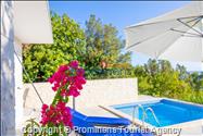 Ferienhaus Giran mit Pool und Meerblick in Bast, Makarska Riviera, Dalmatien - Kroatien Urlaub