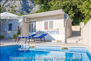 Ferienhaus Giran mit Pool und Meerblick in Bast, Makarska Riviera, Dalmatien - Kroatien Urlaub